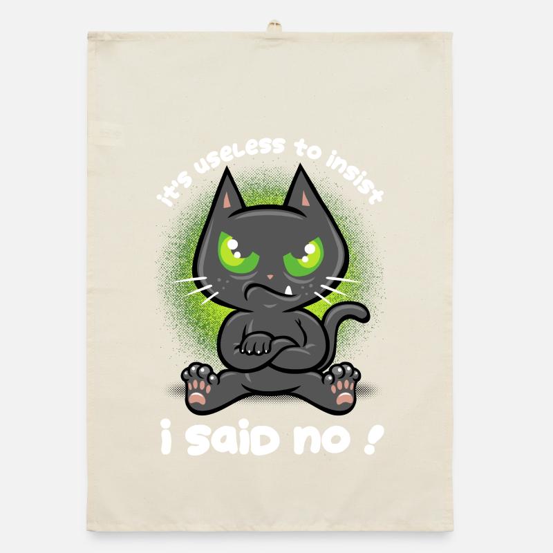 Stubborn Cat Organic dish towel