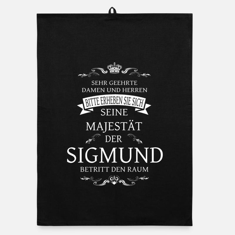 Seine Majestät der Sigmund betritt den Raum Organic Geschirrtuch