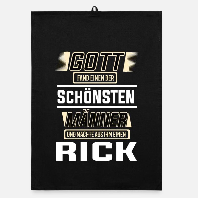 Rick der schönste Mann von Gott geformt Design Organic Geschirrtuch