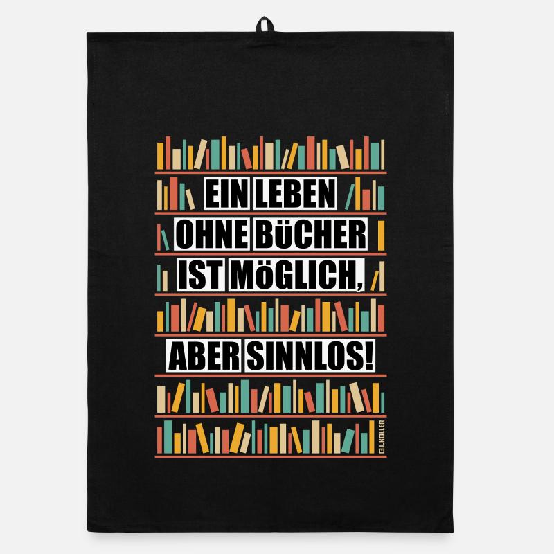 Life without books is possible but pointless NEG 6C Organic dish towel