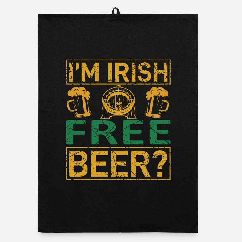 Irish Free Beer Organic Geschirrtuch