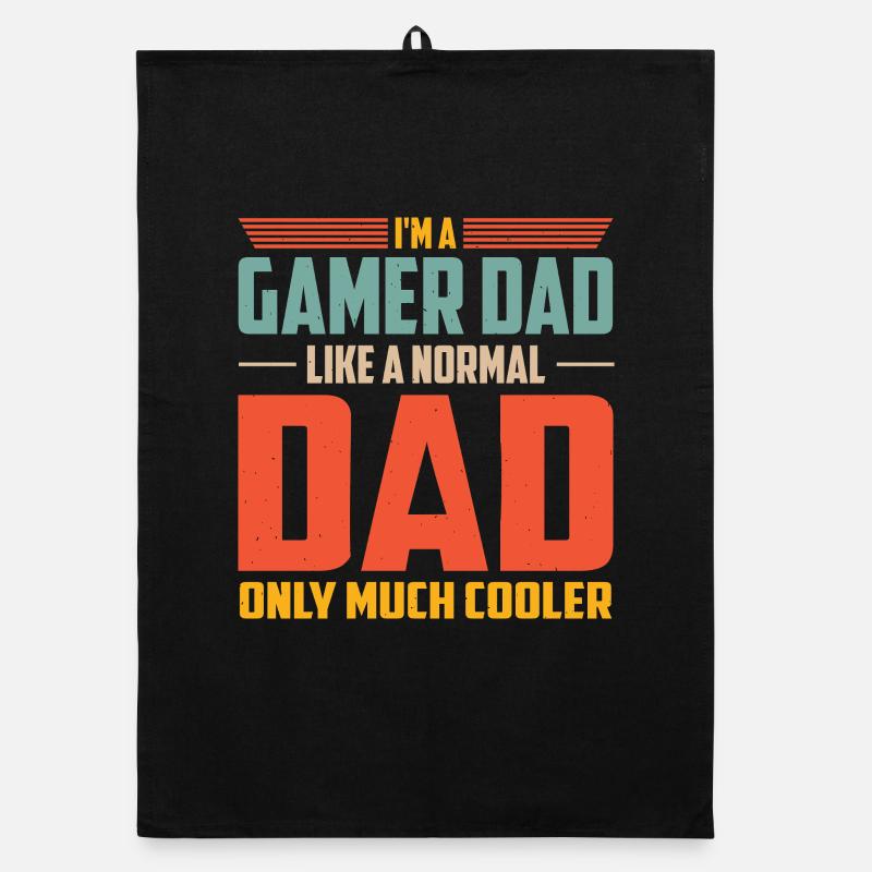 Gamer Dad Beaucoup plus cool Torchon bio