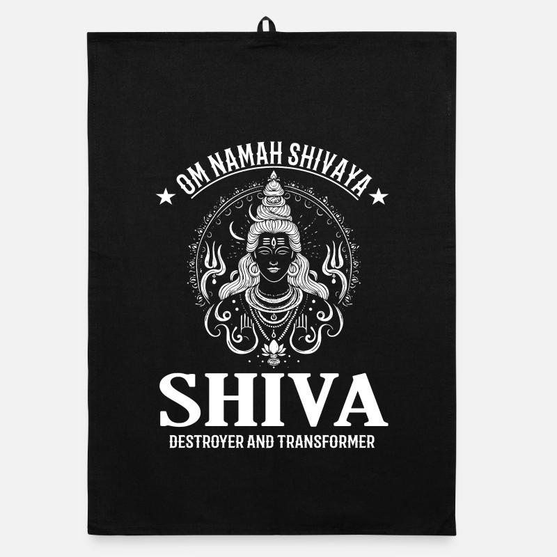 Shiva Design – Powerful Deity Organic dish towel