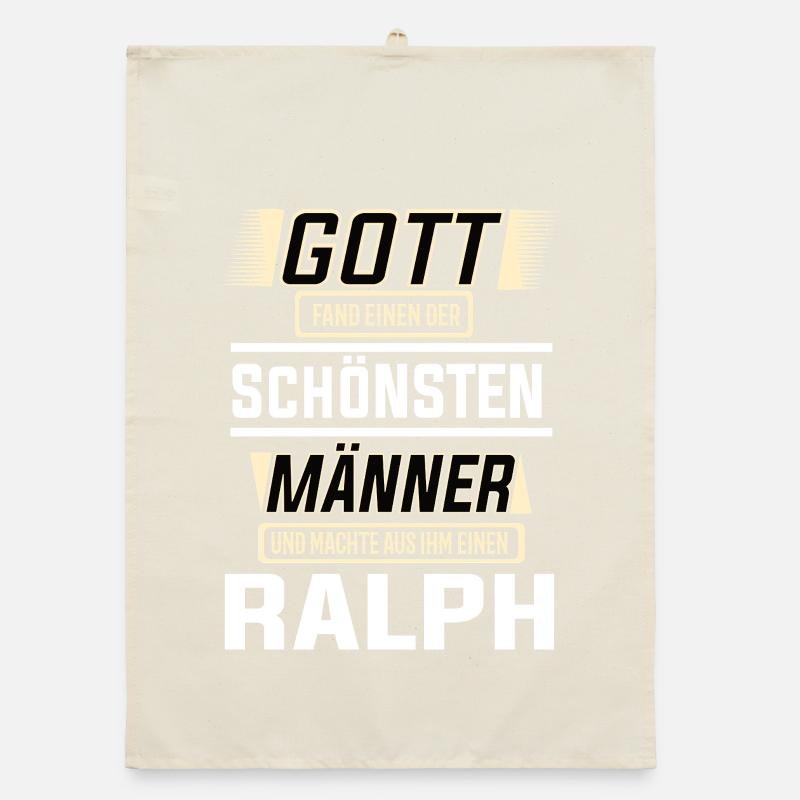 Ralph the Most Beautiful Man Shaped by God Design Organic dish towel