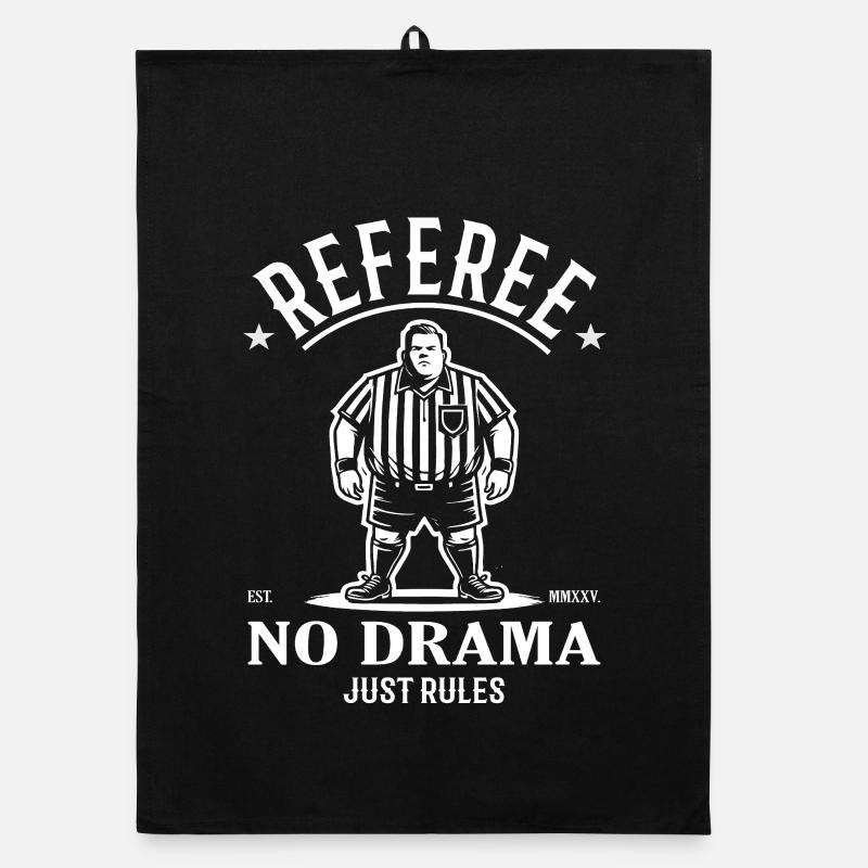 Referee Design – No Drama Just Rules Organic dish towel