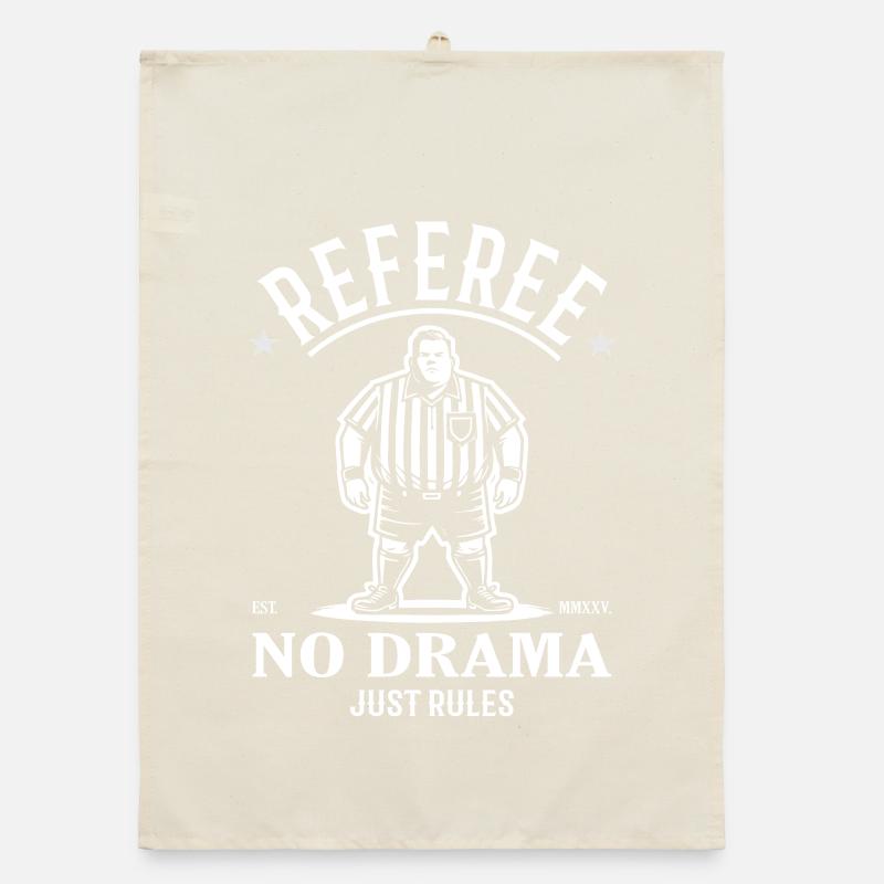 Referee Design – No Drama Just Rules Organic dish towel