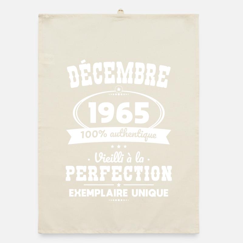 Anniversaire 60 ans - Décembre 1965 Perfection Torchon bio