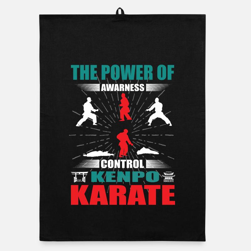 Kenpo Karaté Zanshin Design Torchon bio