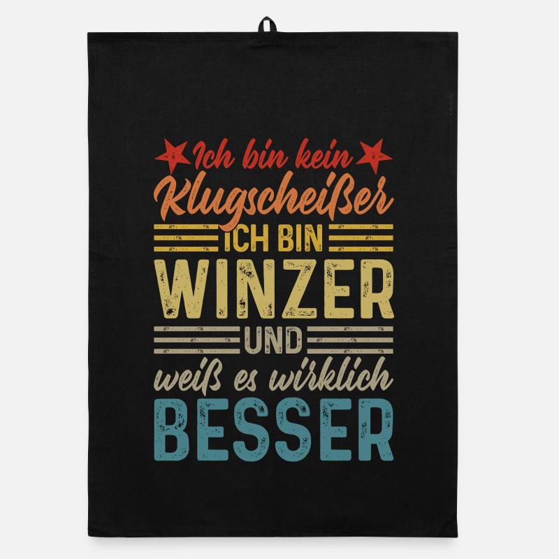 Winemaker - Not a smartass Organic dish towel