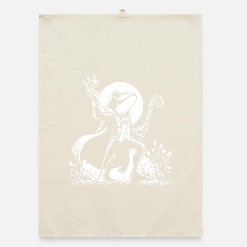 Prince grenouille – Conception de conte de fées Torchon bio