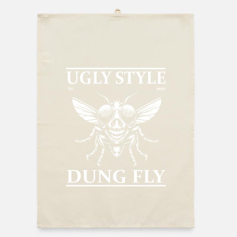 Mistfliege – Ugly Style Funny Design Organic Geschirrtuch
