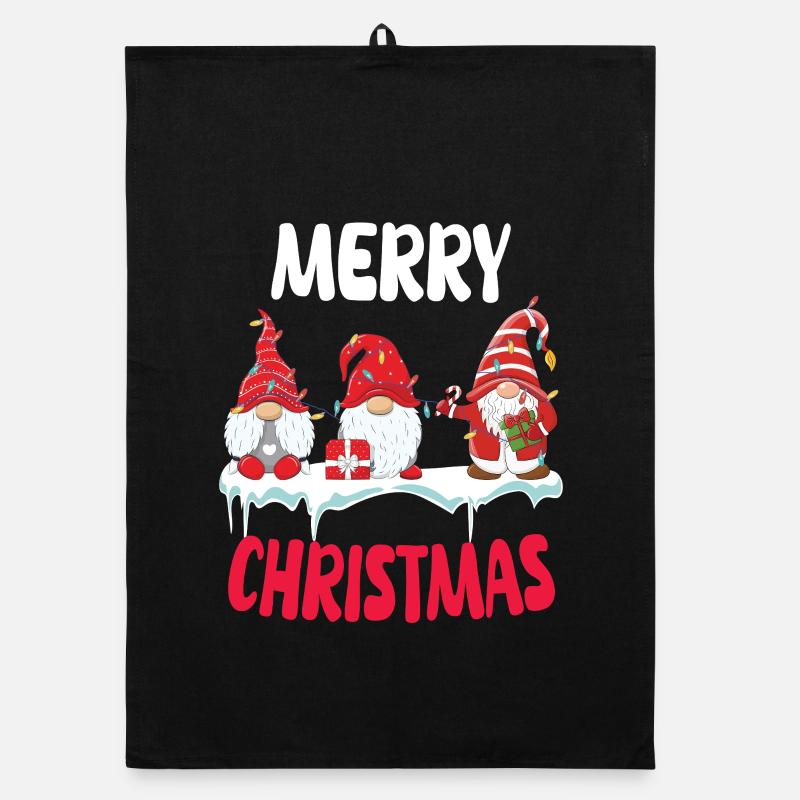 Troupe de Noël Gnome Torchon bio