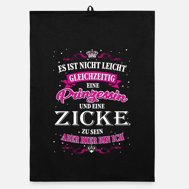 Lustiges Zicken Design Organic dish towel