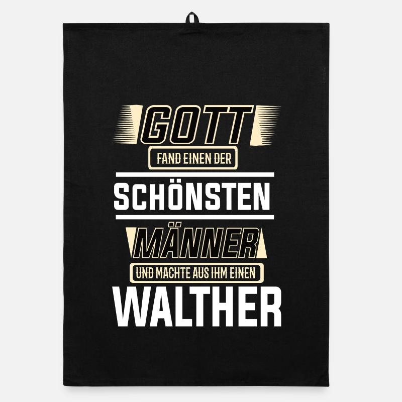 Walther der schönste Mann von Gott geformt Design Organic Geschirrtuch