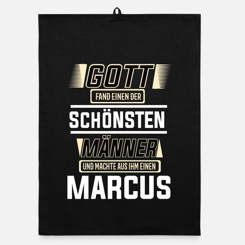Marcus der schönste Mann von Gott geformt Design Organic Geschirrtuch