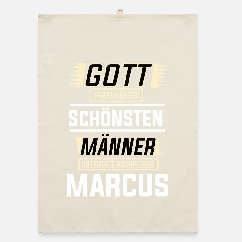 Marcus der schönste Mann von Gott geformt Design Organic Geschirrtuch