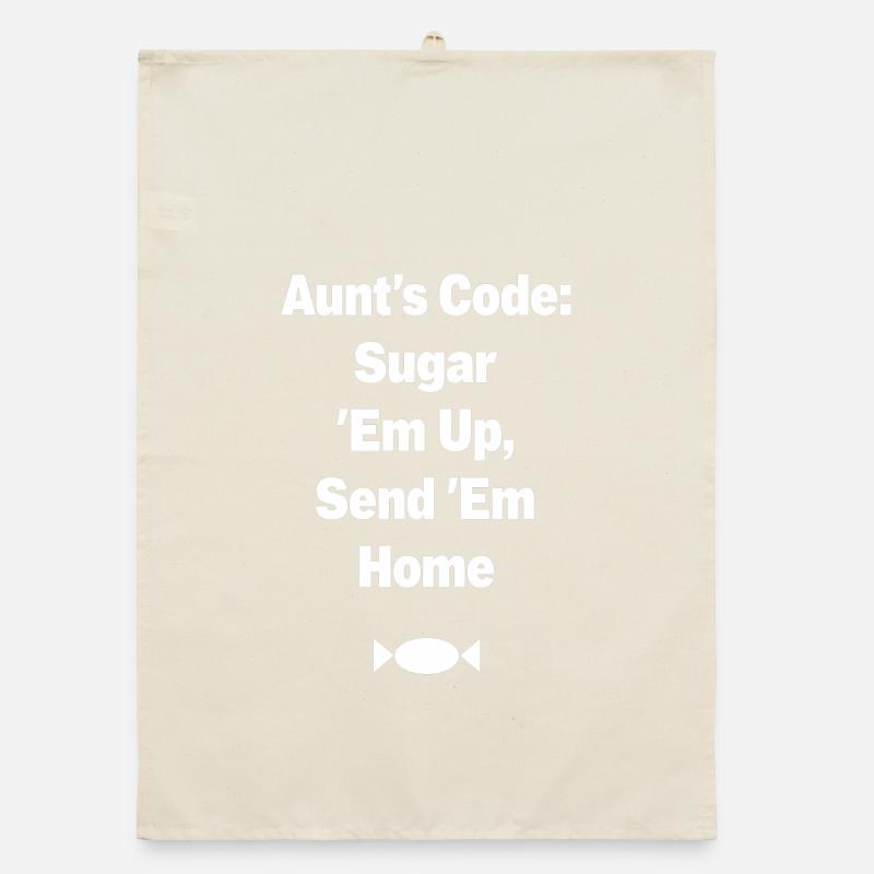 Aunt's Code Sugar Em Up Organic dish towel