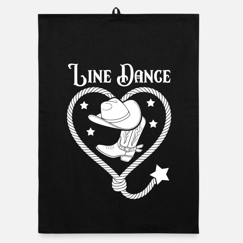 Lasso de cœur de danse en ligne Torchon bio