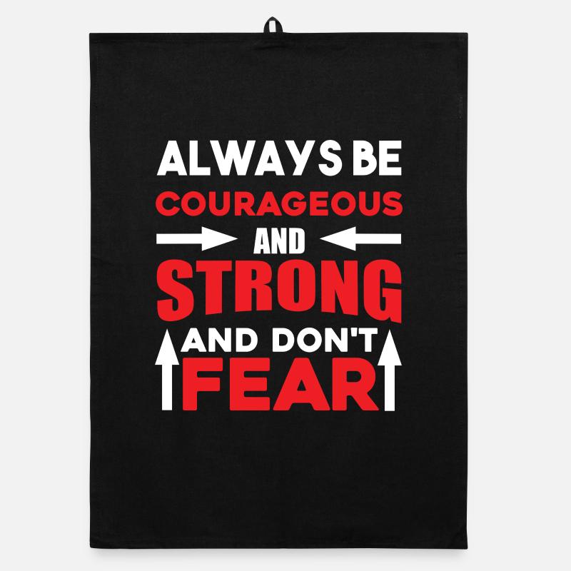Always courageous strong Organic Geschirrtuch