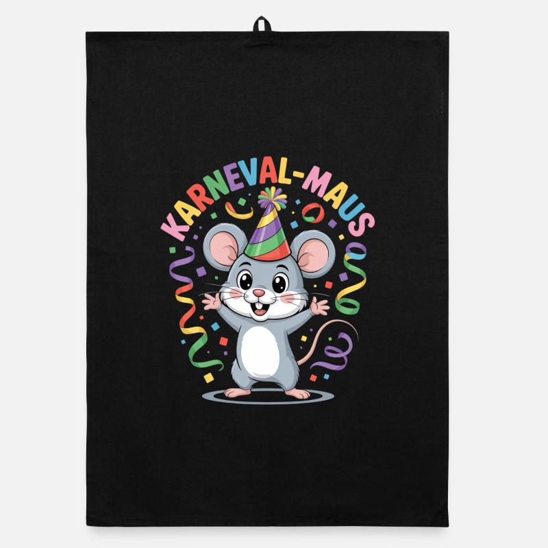 KARNEVALS MAUS Organic Geschirrtuch