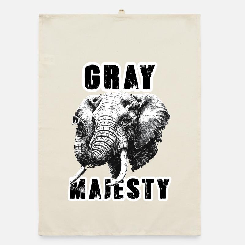 Elephant Gray Majesty Power Organic dish towel