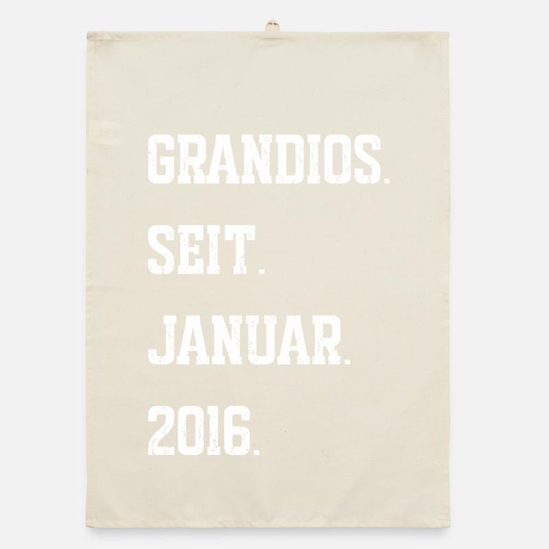 10. Geburtstag Januar 2016 Organic Geschirrtuch