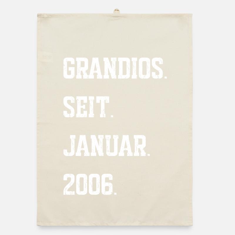 20. Geburtstag Januar 2006 Organic Geschirrtuch