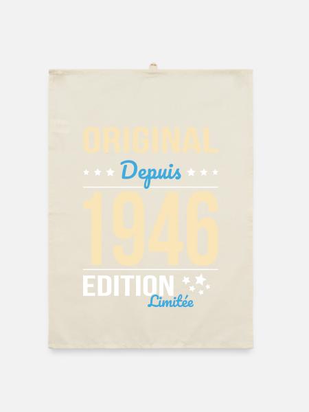Original since 1946 – 80th anniversary - Organic dish towel - nature - Front