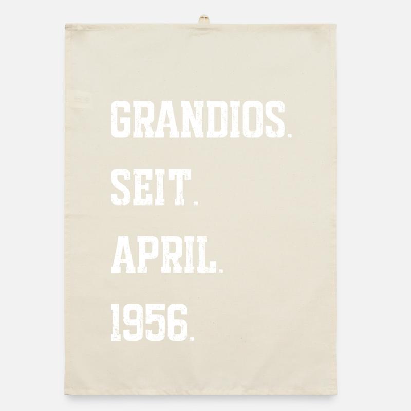 70 Geburtstag April 1956 Organic Geschirrtuch