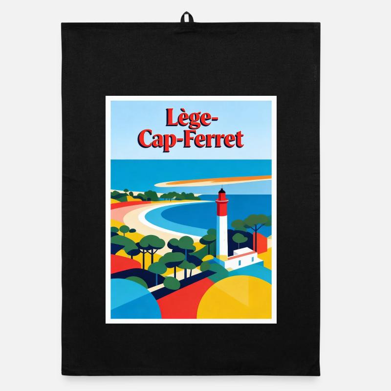 Lège Cap-Ferret Phare rétro Torchon bio