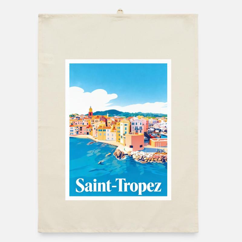 Saint-Tropez Côte d'Azur Torchon bio