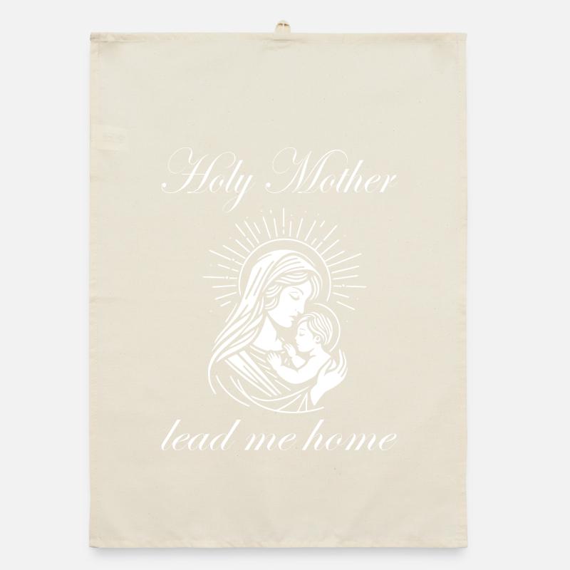 Sainte Mère Guide-moi à la maison Maria Design Torchon bio