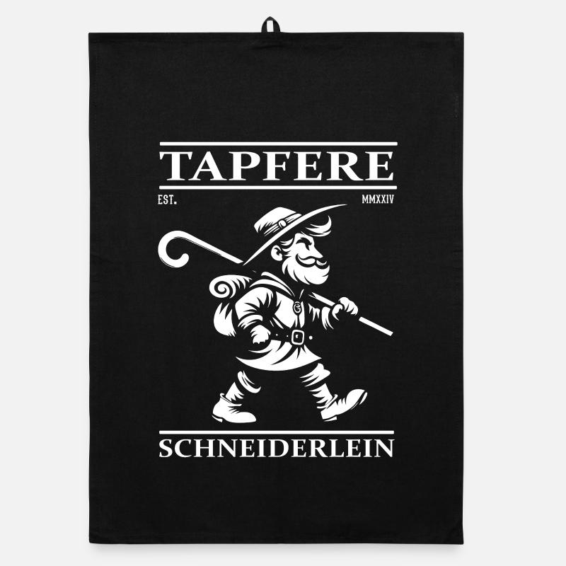 Tapferes Schneiderlein – Mutig, clever und frech! Organic Geschirrtuch