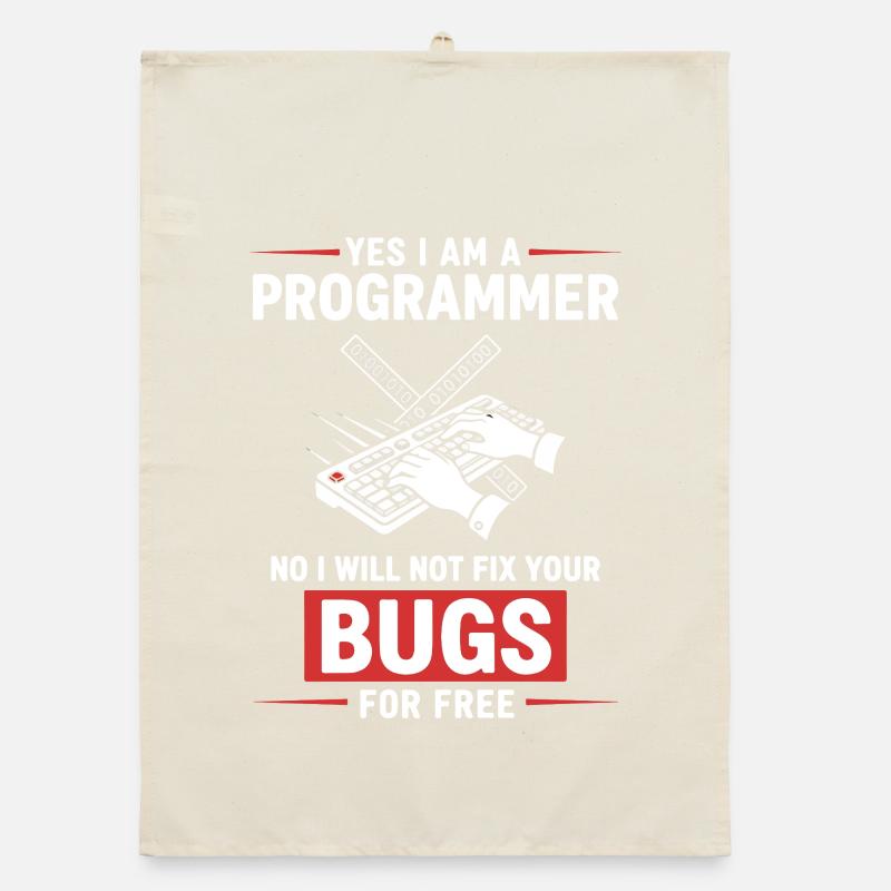 Humor hat den Programmierer behoben, keine Fehler Organic Geschirrtuch