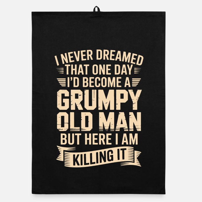 Grumpy Old Man: Es töten Organic Geschirrtuch
