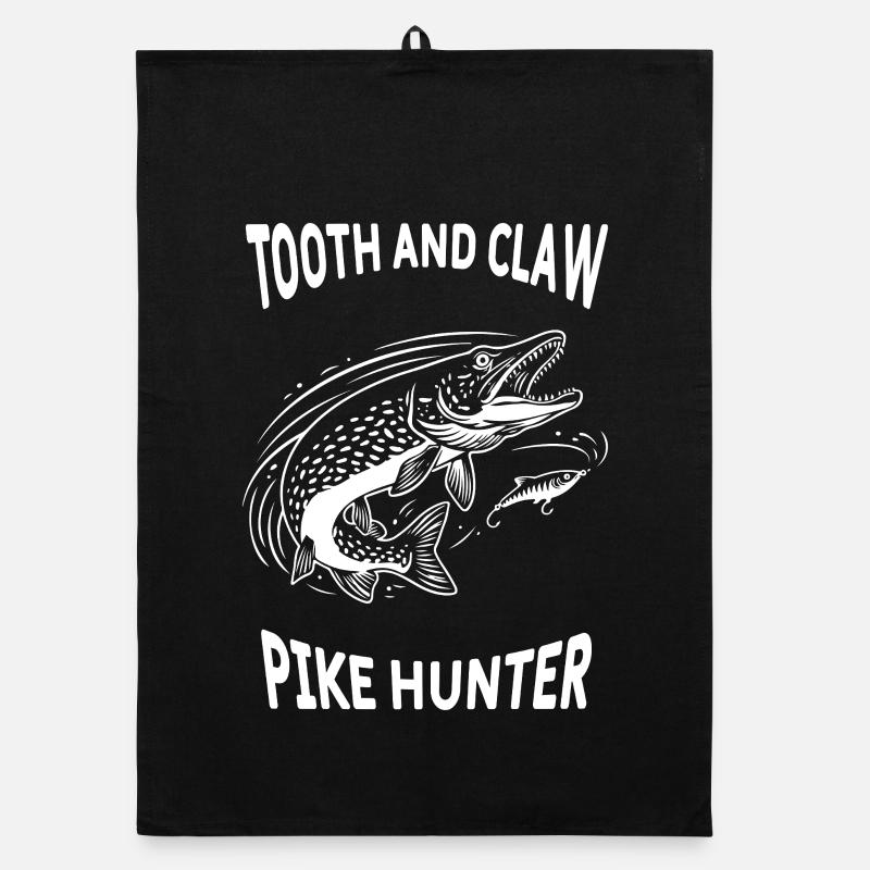 Pêche Rivière Brochet Pike Hunter Torchon bio
