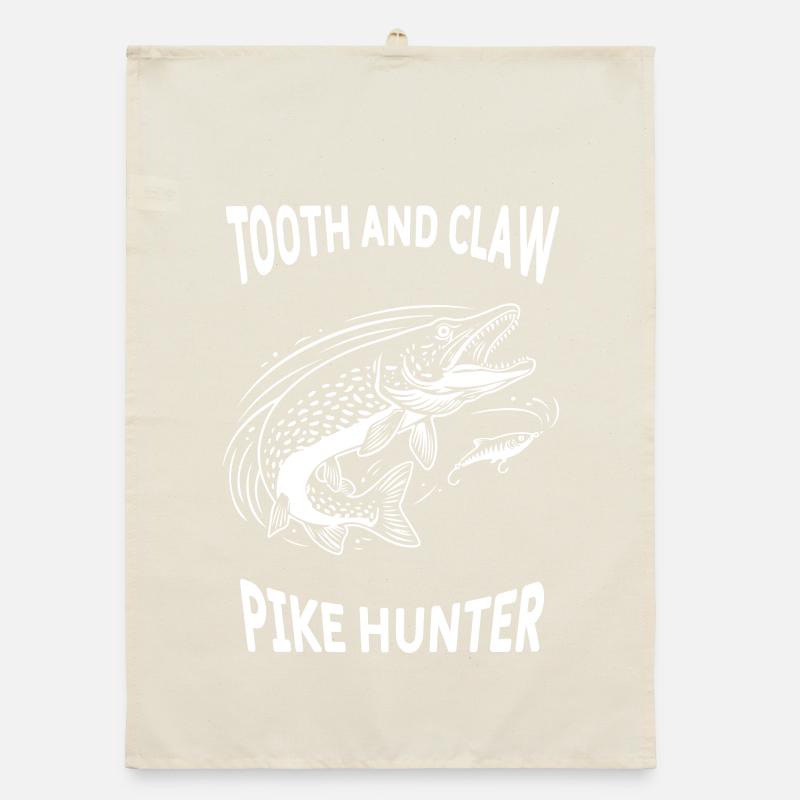 Pêche Rivière Brochet Pike Hunter Torchon bio