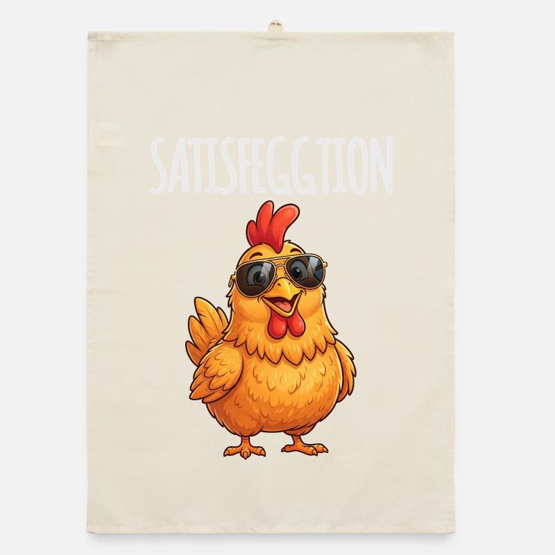 Satisfeggtion Huhn Organic Geschirrtuch