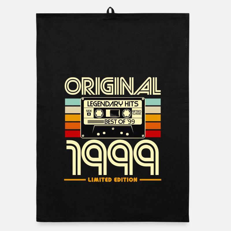 Originale Retro-Kassette von 1999 Organic Geschirrtuch
