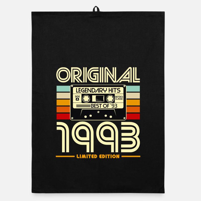 Originale Retro-Kassette von 1993 Organic Geschirrtuch