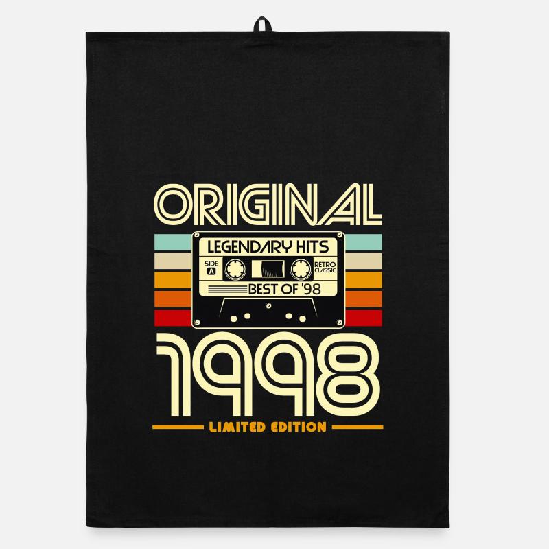 Originale Retro-Kassette von 1998 Organic Geschirrtuch
