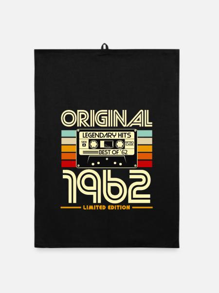 Originale limitierte Edition von 1962 - Organic Geschirrtuch - Schwarz - Vorne
