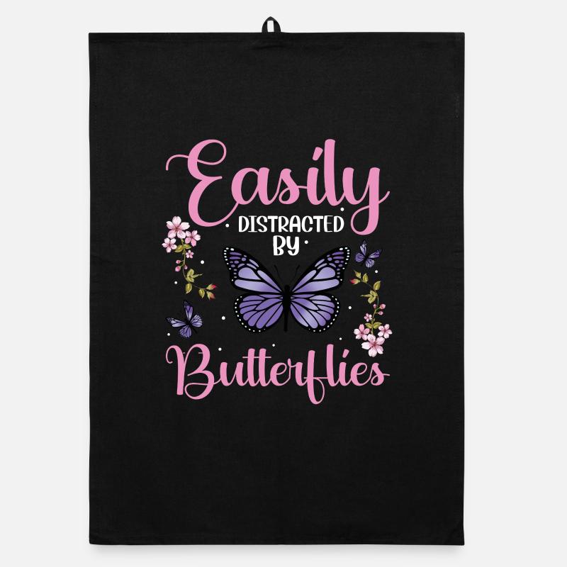 Easily Butterflies Organic dish towel
