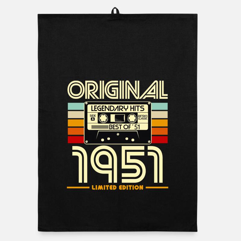 Originale limitierte Kassette von 1951 Organic Geschirrtuch