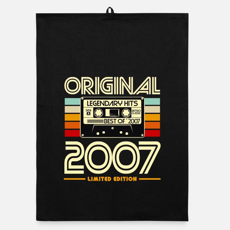 Originale 2007er Vintage-Kassette Organic Geschirrtuch