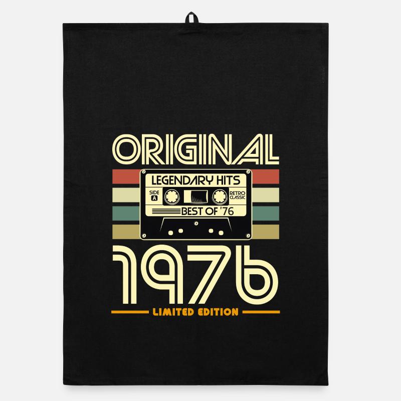 Original 1976 Cassette Vintage Organic dish towel