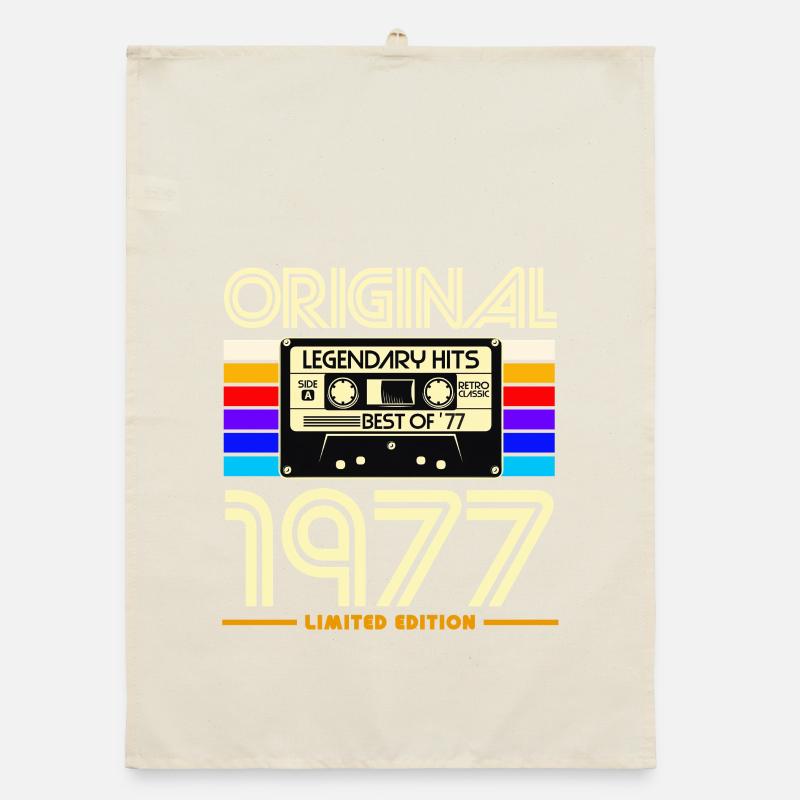 Original 1977 Retro Cassette Organic dish towel