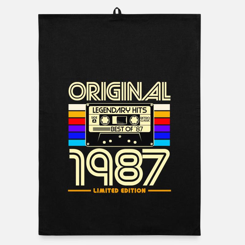 1987 Limited Edition Kassette Organic Geschirrtuch