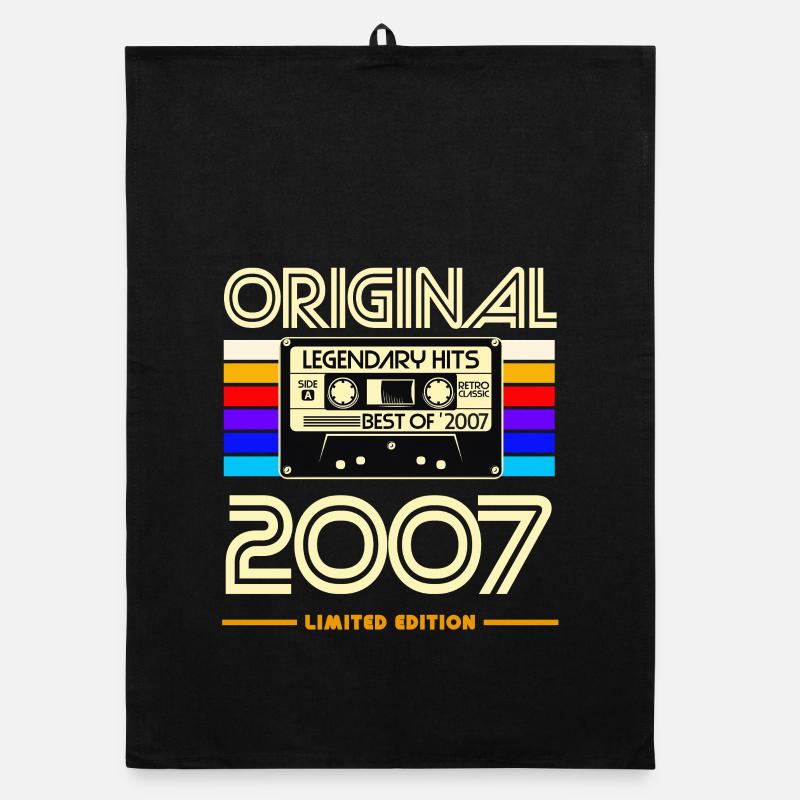Original 2007: Retro Hits Kassette Organic Geschirrtuch