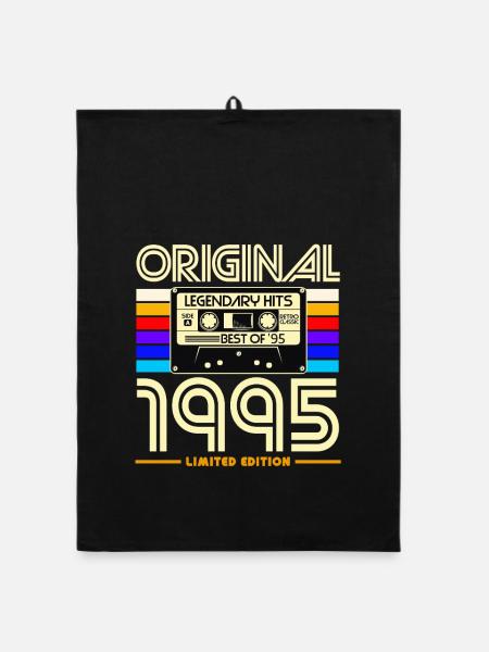 Originale limitierte Kassette von 1995 - Organic Geschirrtuch - Schwarz - Vorne